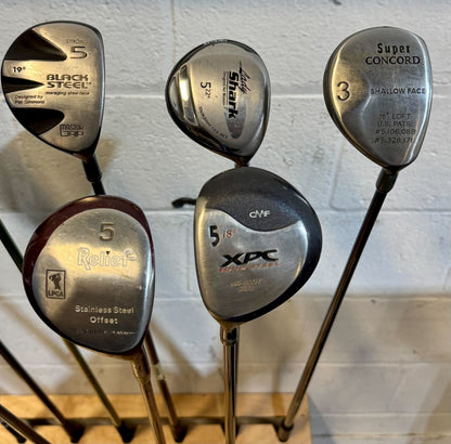Wholesale Lot of 35 Golf Clubs - Assorted Fairway Woods