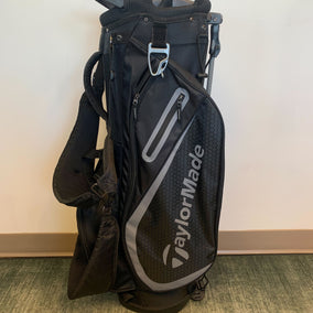 TaylorMade FlexTech Stand Bag Black 7 Dividers w/ Strap and Rain Cover-Next Round