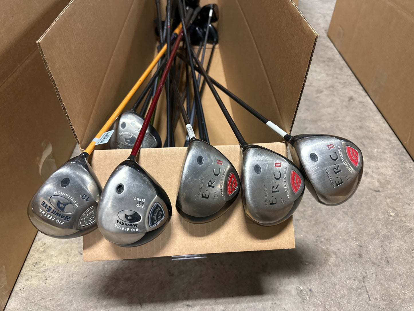 Wholesale Lot of 20 Callaway BB ERC 2, BB Hawkeye Drivers-Next Round