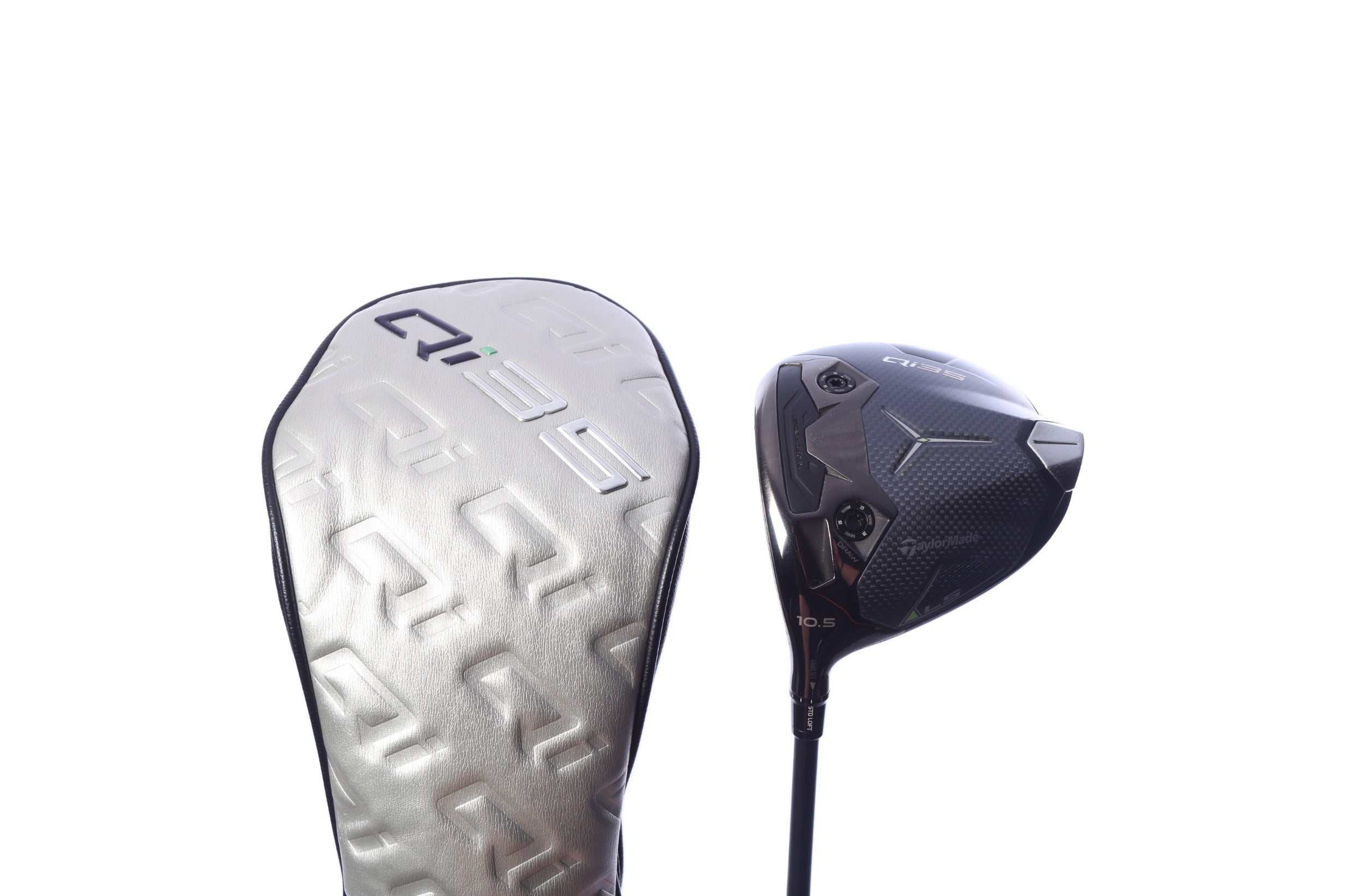 Used TaylorMade Qi35 LS Driver - 10.5 Degrees - Stiff Flex Mitsubishi Kaili Darkwave Blue - Left-Handed