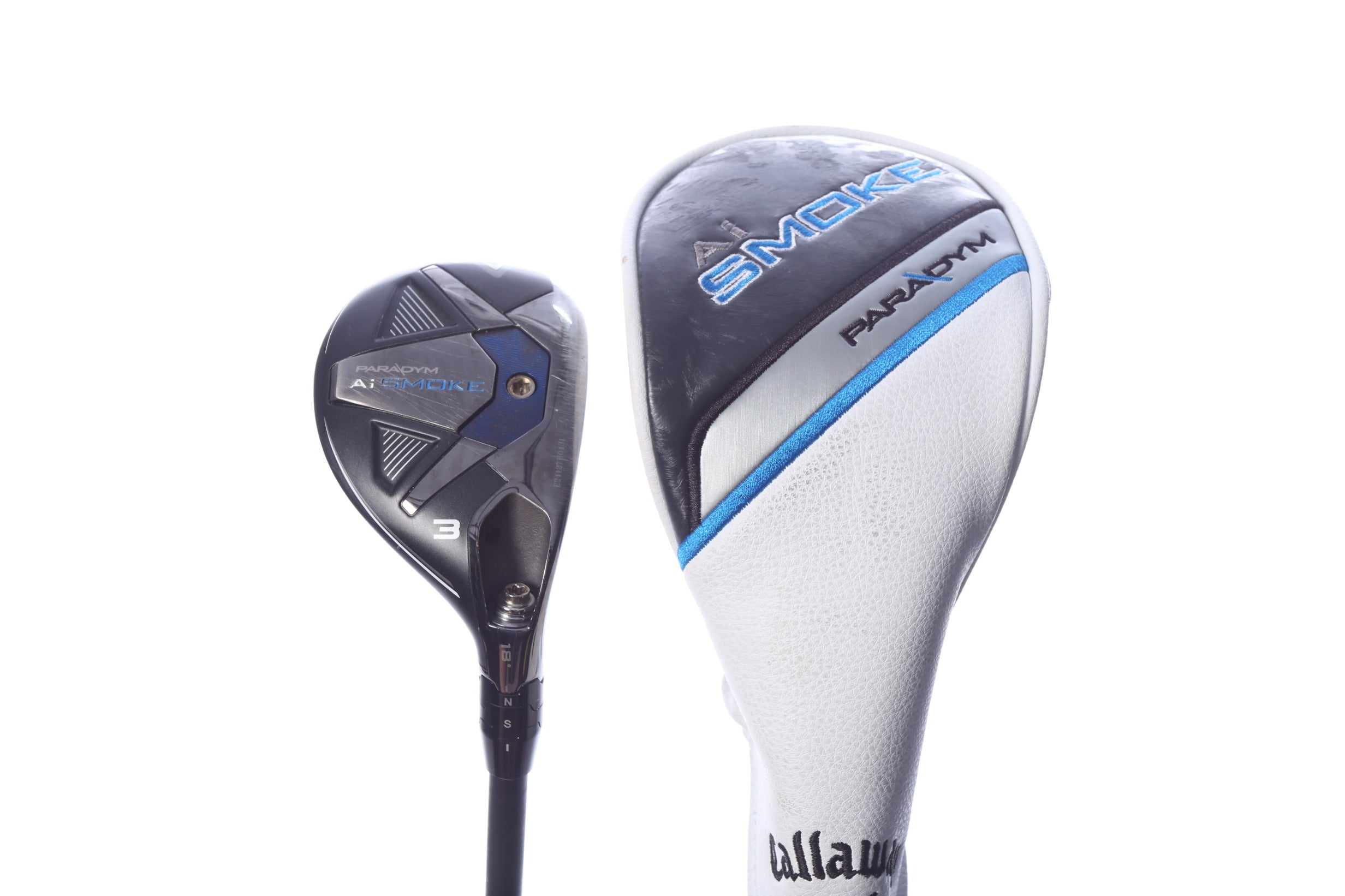 Used Callaway Paradym Ai Smoke 3H Hybrid - Right-Handed - 18 Degrees - Stiff Flex-Next Round