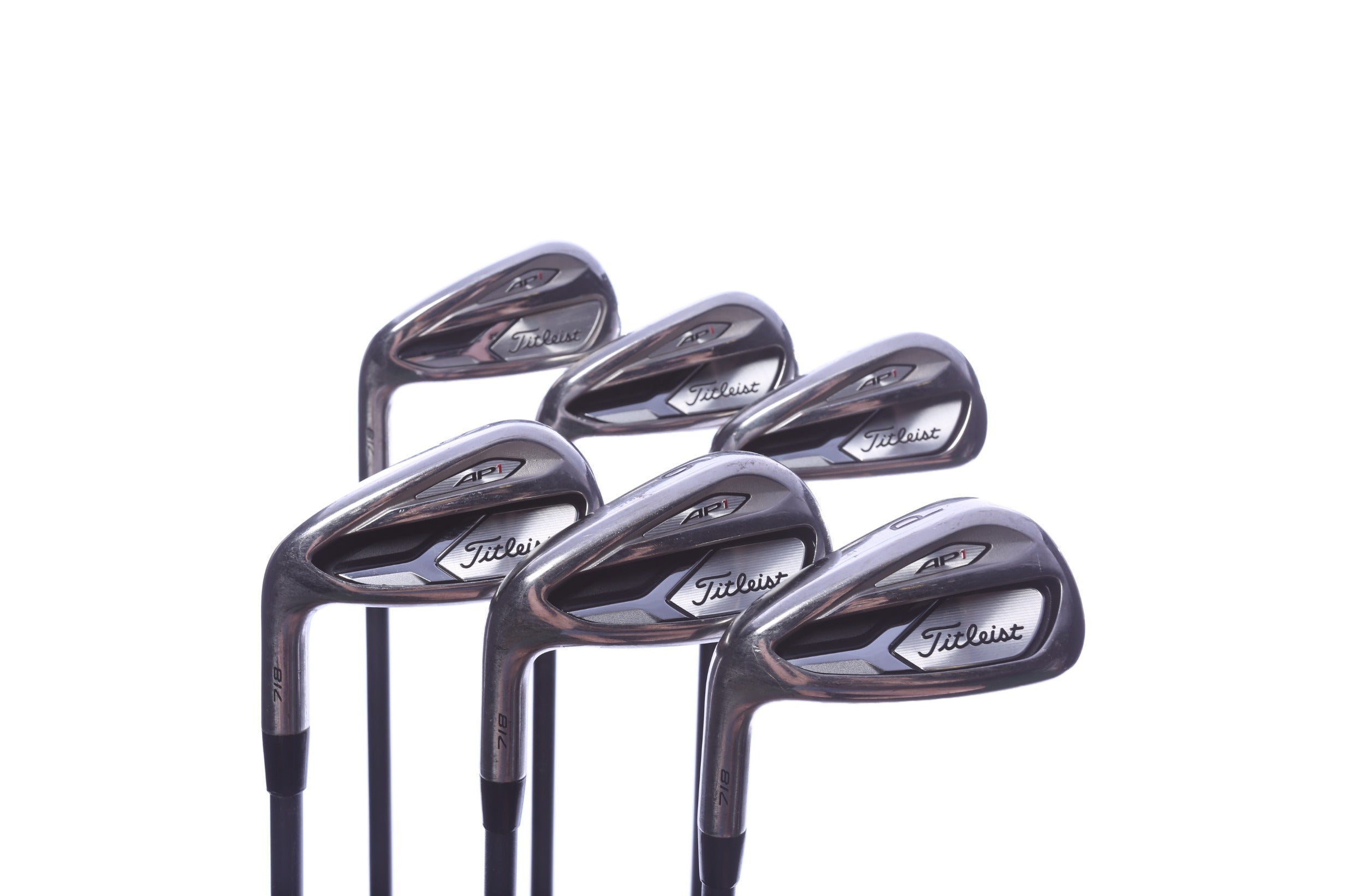 Used Titleist 718 AP1 Iron Set - Left-Handed - 5-PW - Variable Flex