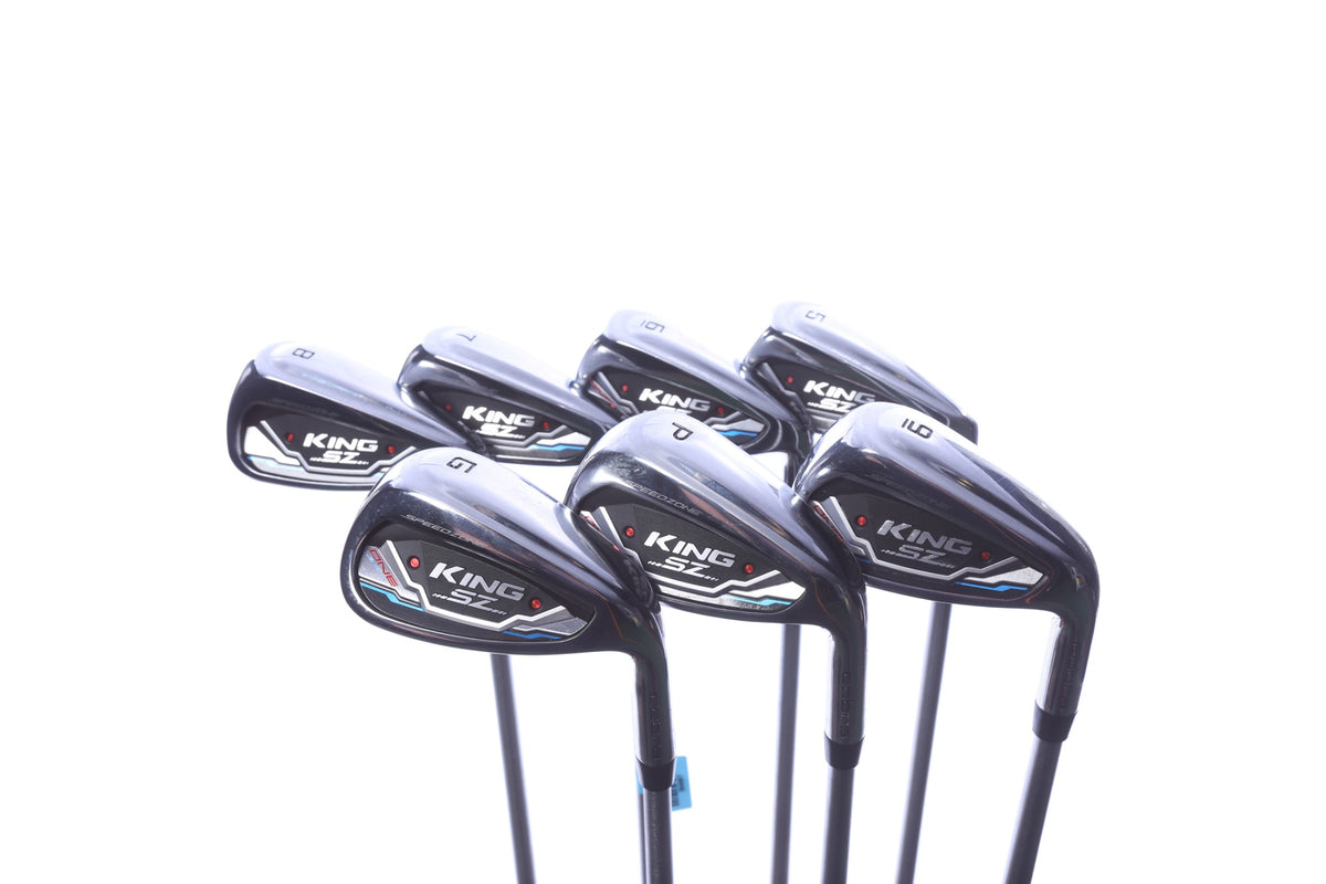 Used Cobra  King SpeedZone One Length Iron Set - Right-Handed - 5-PW, GW - Regular Plus Flex
