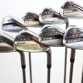 Used Cobra King F7 Iron Set - Right-Handed - 5-SW - Regular Flex-Next Round
