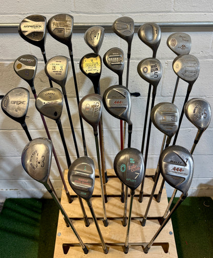 Wholesale Lot of 45 Golf Clubs - Assorted Fairway Woods - RH/LH - Mixed Flexes-Next Round