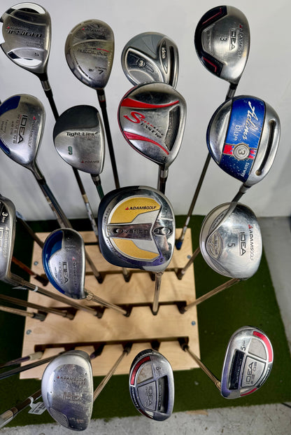 Wholesale Lot of 24 Adams Hybrids and Fairway Woods.-Next Round