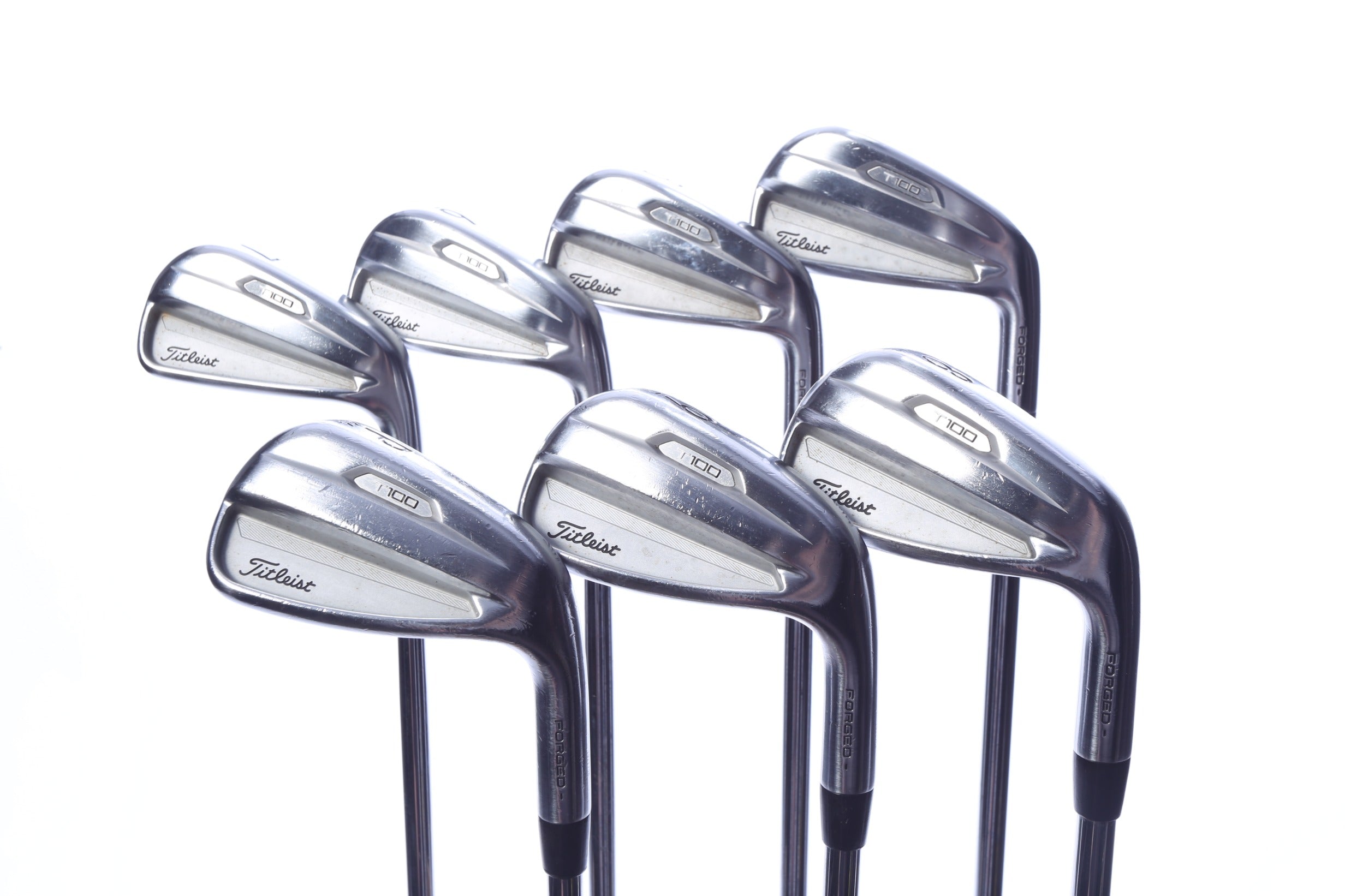 Used Titleist 2021 T100 Iron Set - Right-Handed - 4-PW - Stiff Flex