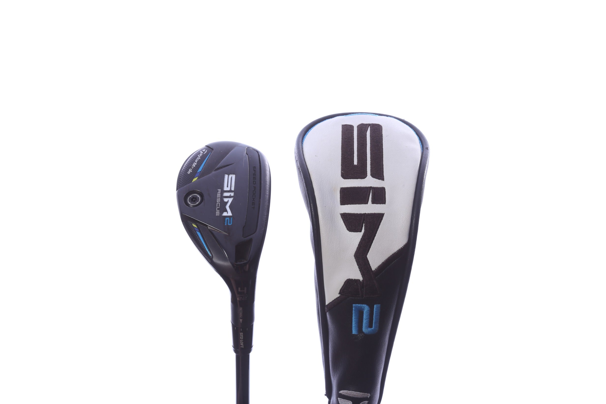 Used TaylorMade SIM2 Rescue 4H Hybrid - Right-Handed - 22 Degrees - Stiff Flex