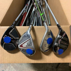 Wholesale Lot of 40 Assorted Callaway, Cobra, Tour Edge Hybrids-Next Round