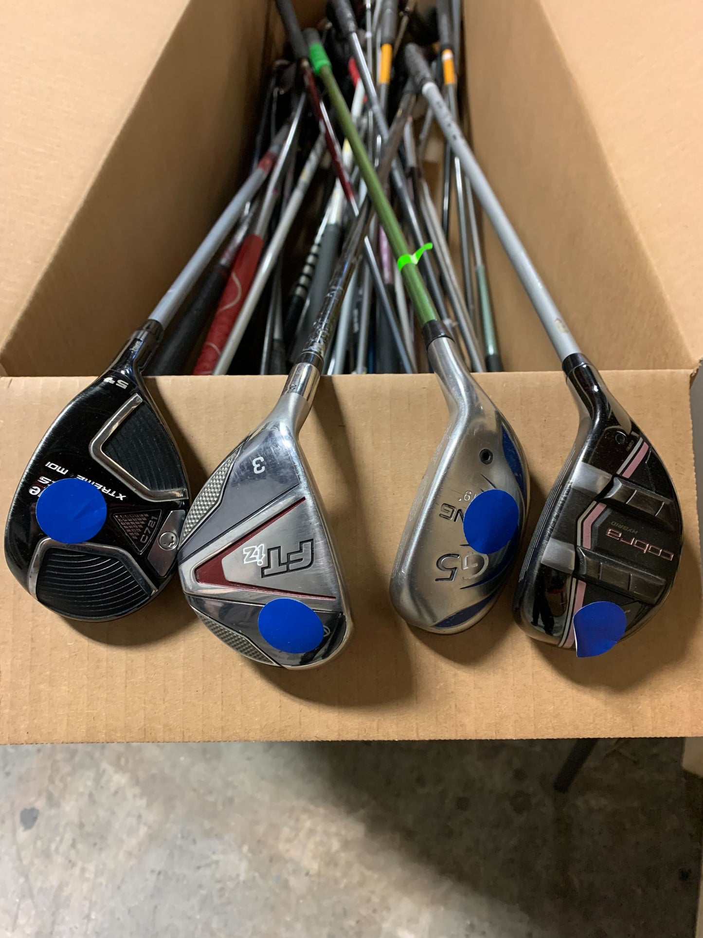 Wholesale Lot of 40 Assorted Callaway, Cobra, Tour Edge Hybrids-Next Round