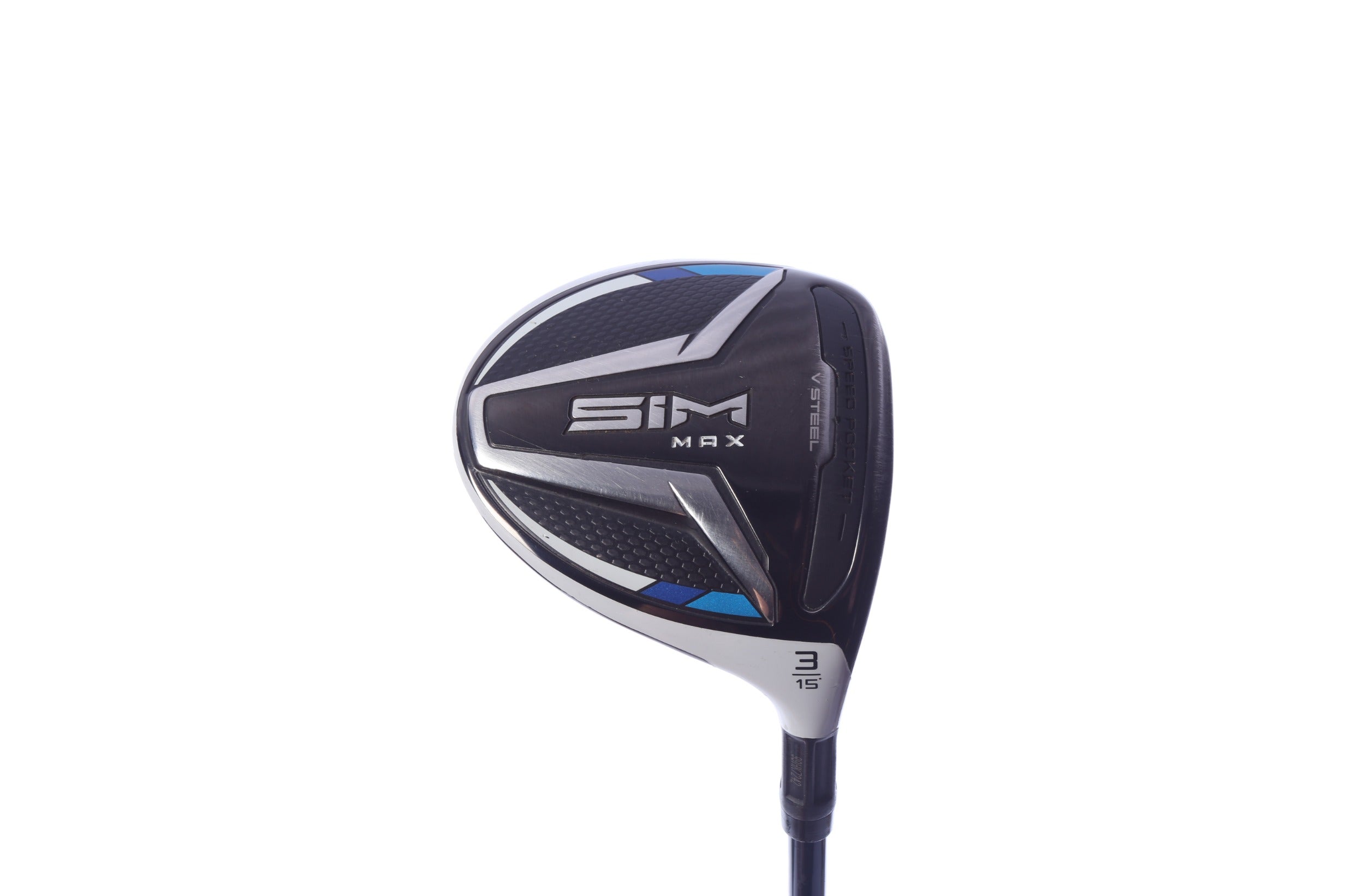 Used TaylorMade SIM MAX 3-Wood - Right-Handed - 15 Degrees - Stiff Flex