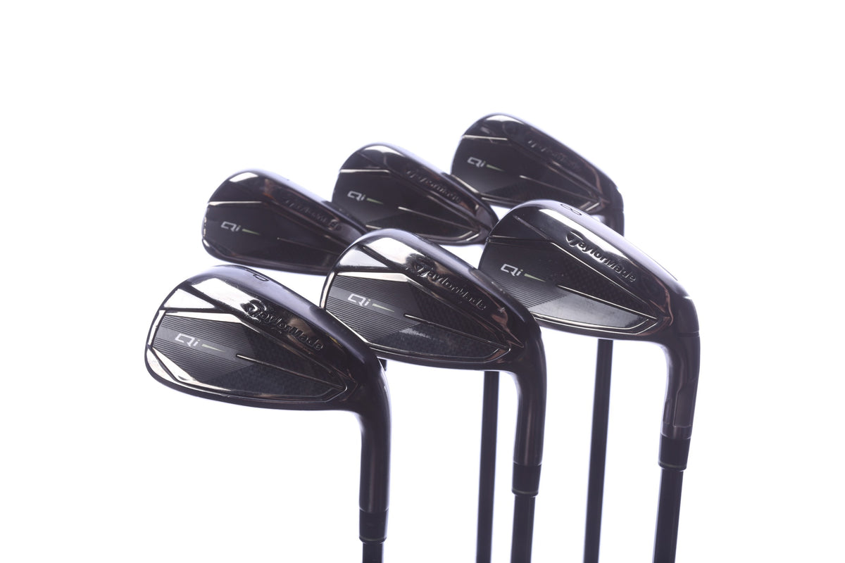 Used TaylorMade Qi Gunmetal Iron Set - Right-Handed - 5-PW - Extra Stiff Flex