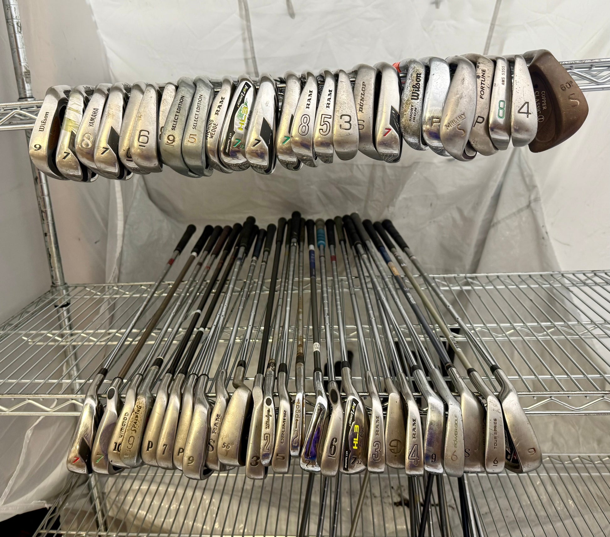 Wholesale Lot of 50 Golf Clubs - Assorted Irons-Next Round