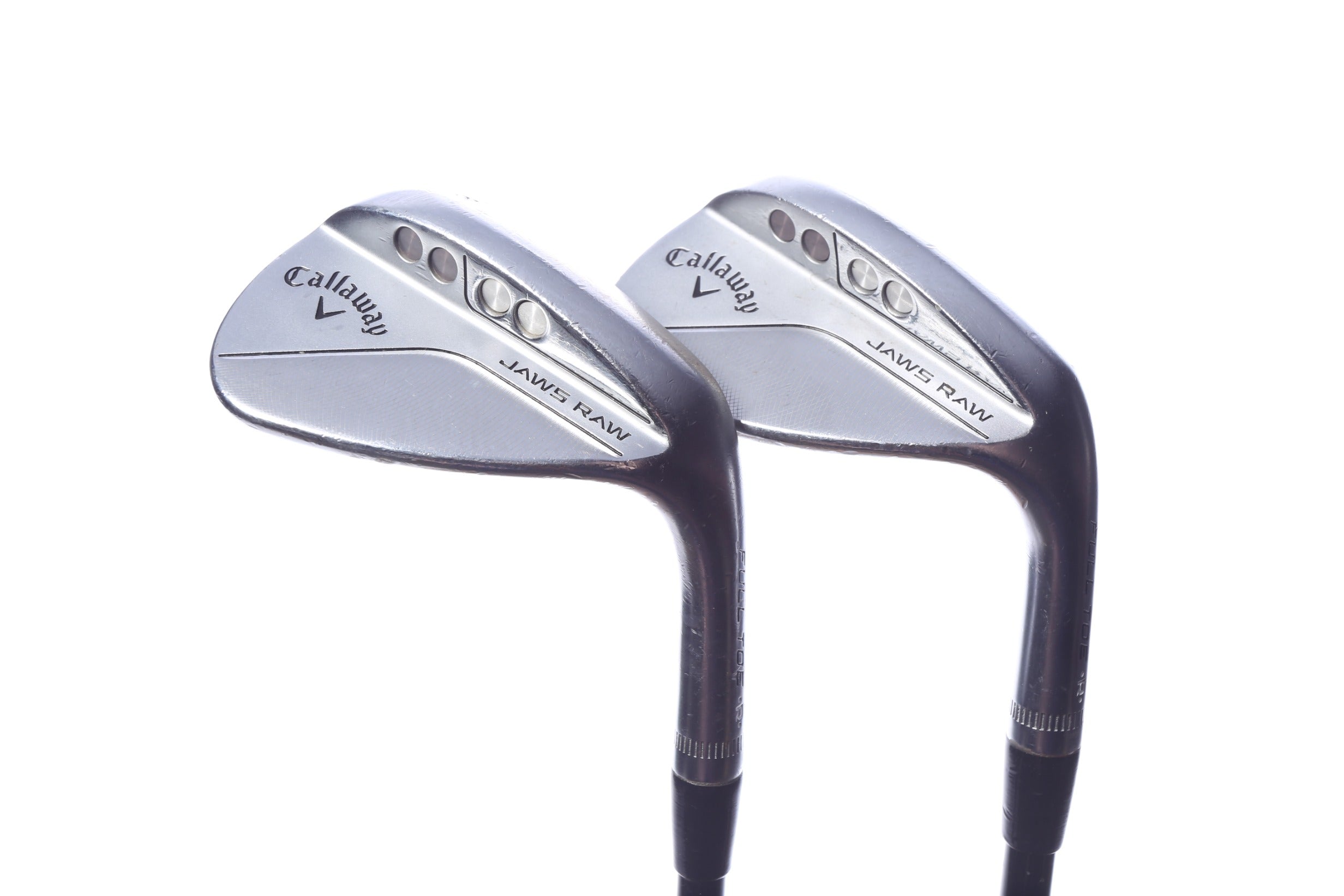 Used Callaway JAWS Raw Chrome Wedge Set - Right-Handed - 54*, 58* - Tour Extra Stiff Flex
