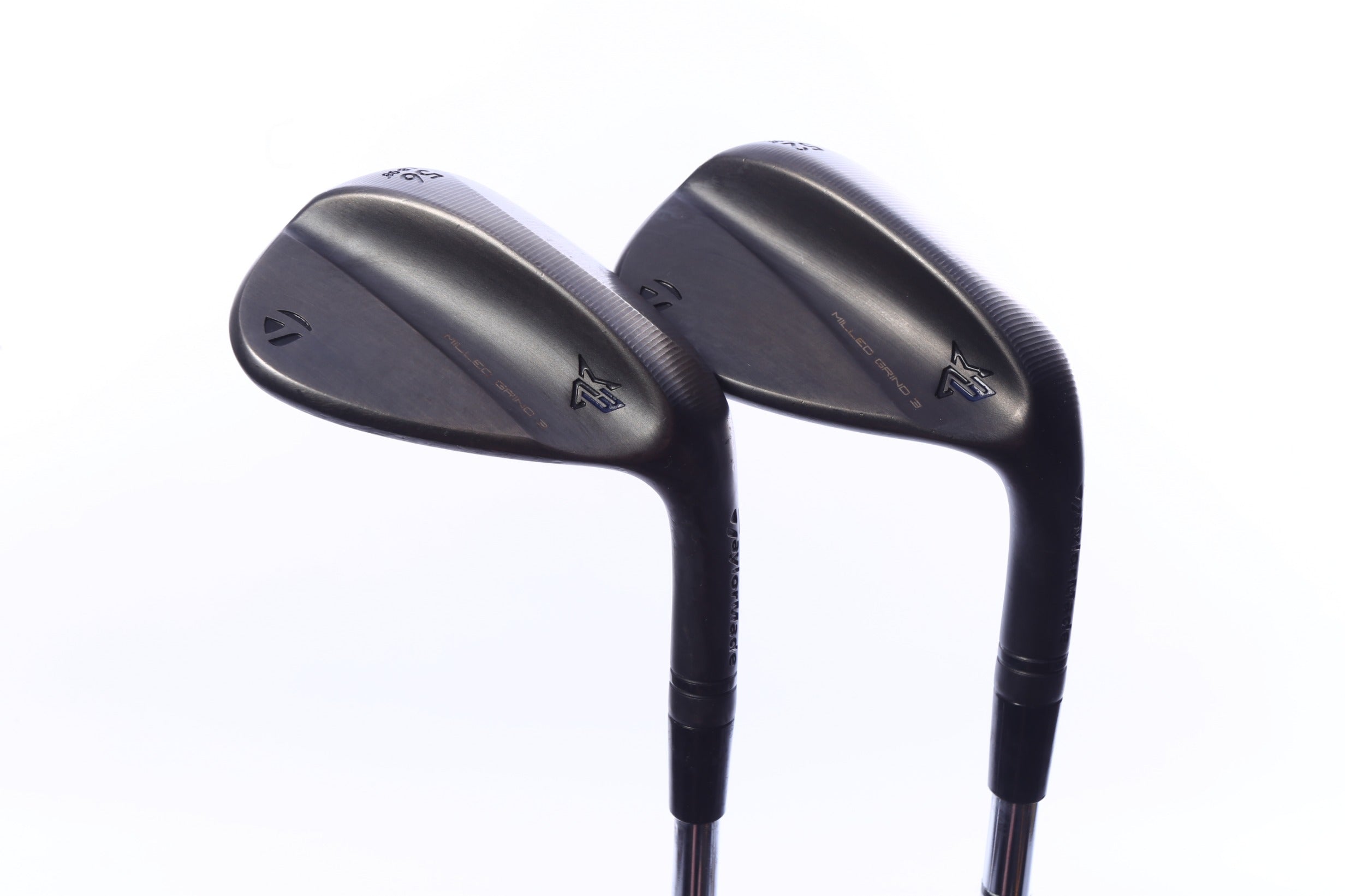 Used TaylorMade Milled Grind 3 Black Wedge Set - Right-Handed - 52*, 56* - Extra Stiff Flex