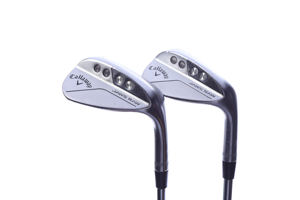 Used Callaway JAWS Raw Chrome Wedge Set - Right-Handed - 52*, 56* - Wedge Flex