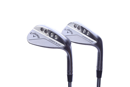 Used Callaway JAWS Raw Chrome Wedge Set - Right-Handed - 52*, 56* - Wedge Flex