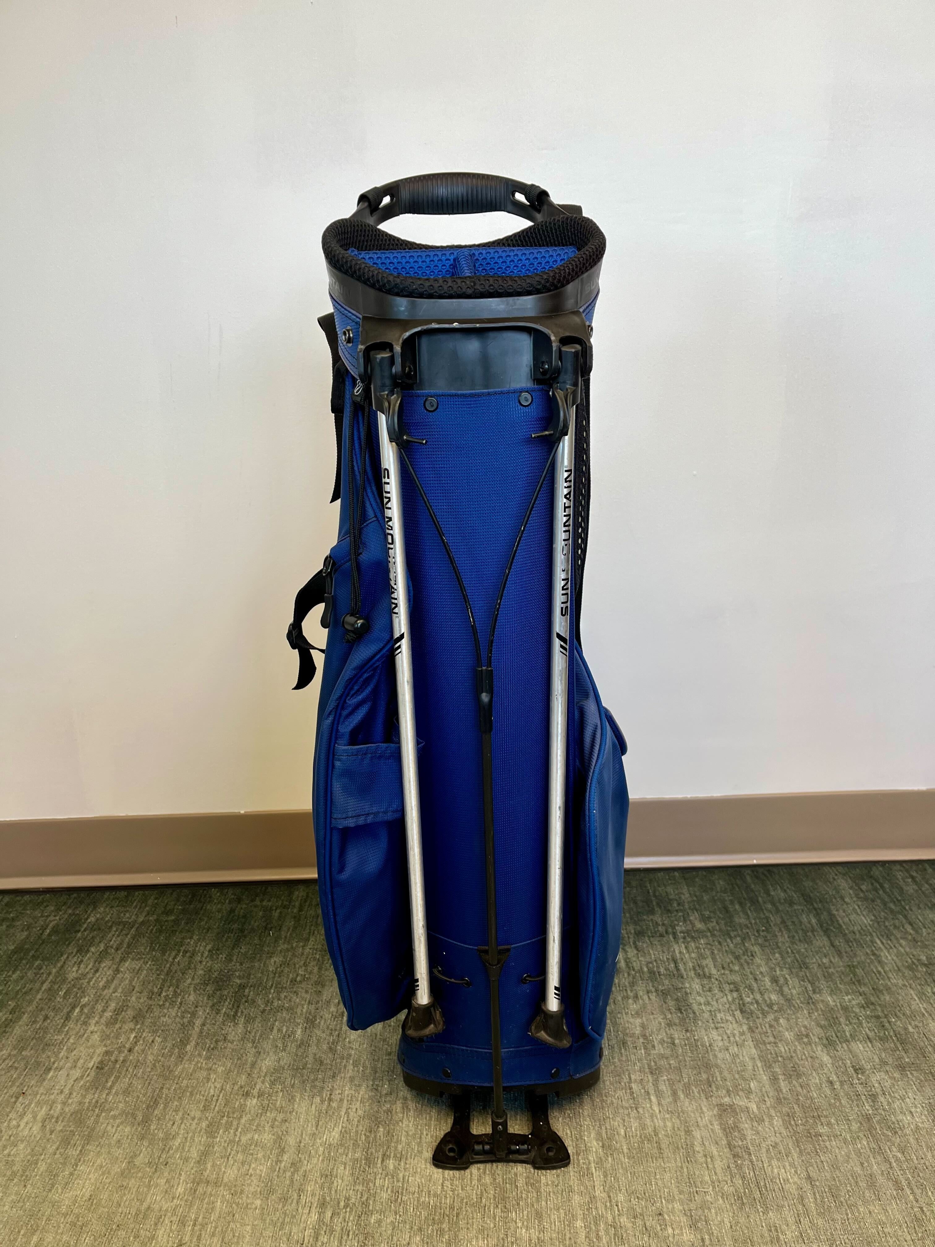 Sun Mountain CCV Logo Carry Bag Blue 3 Divider/4 Pocket with Strap-Next Round