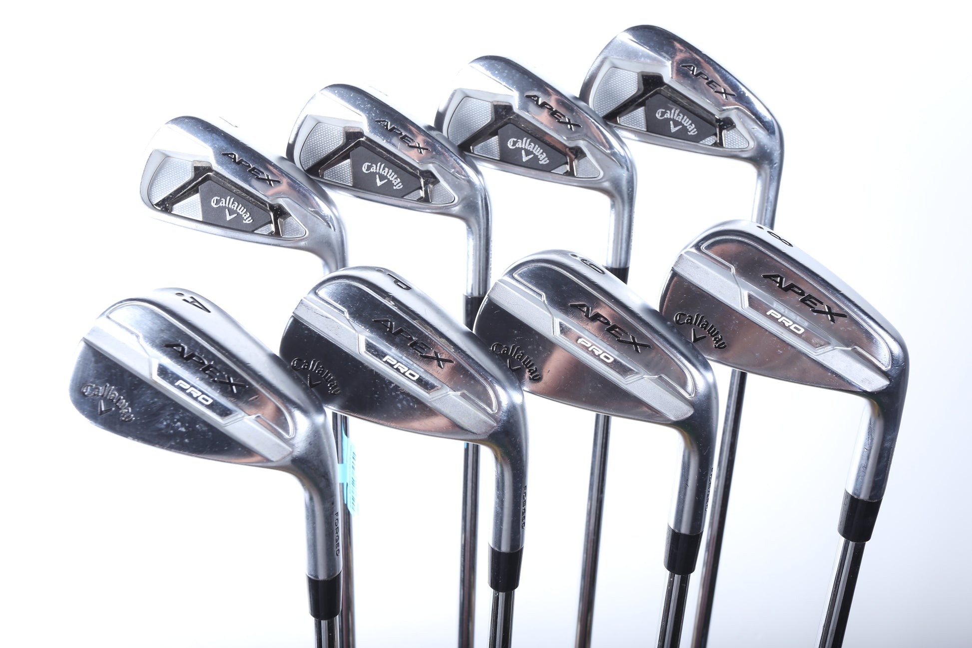 Used Callaway Apex 21 / Apex Pro 21 Combo Iron Set - Right-Handed - 4-AW - Stiff Flex-Next Round
