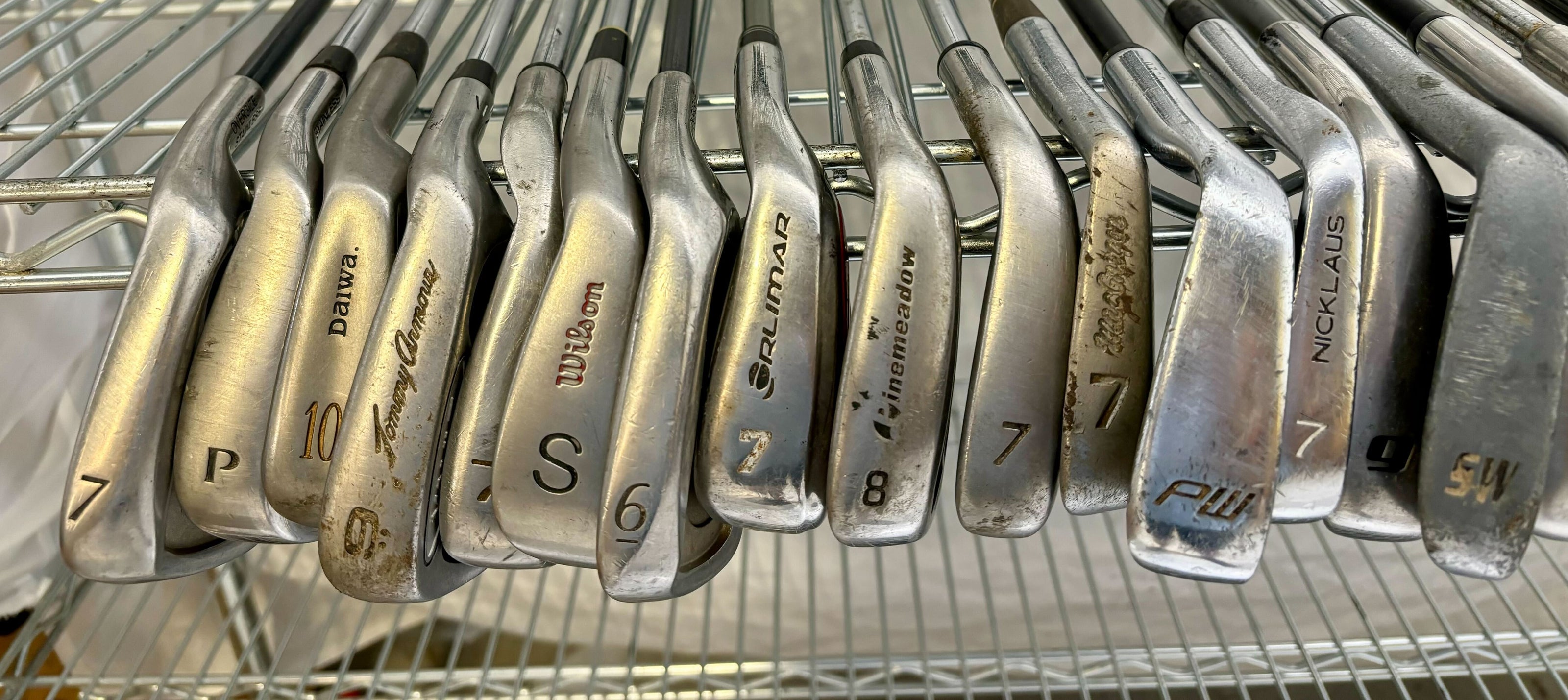 Wholesale Lot of 50 Golf Clubs - Assorted Irons and Wedges-Next Round
