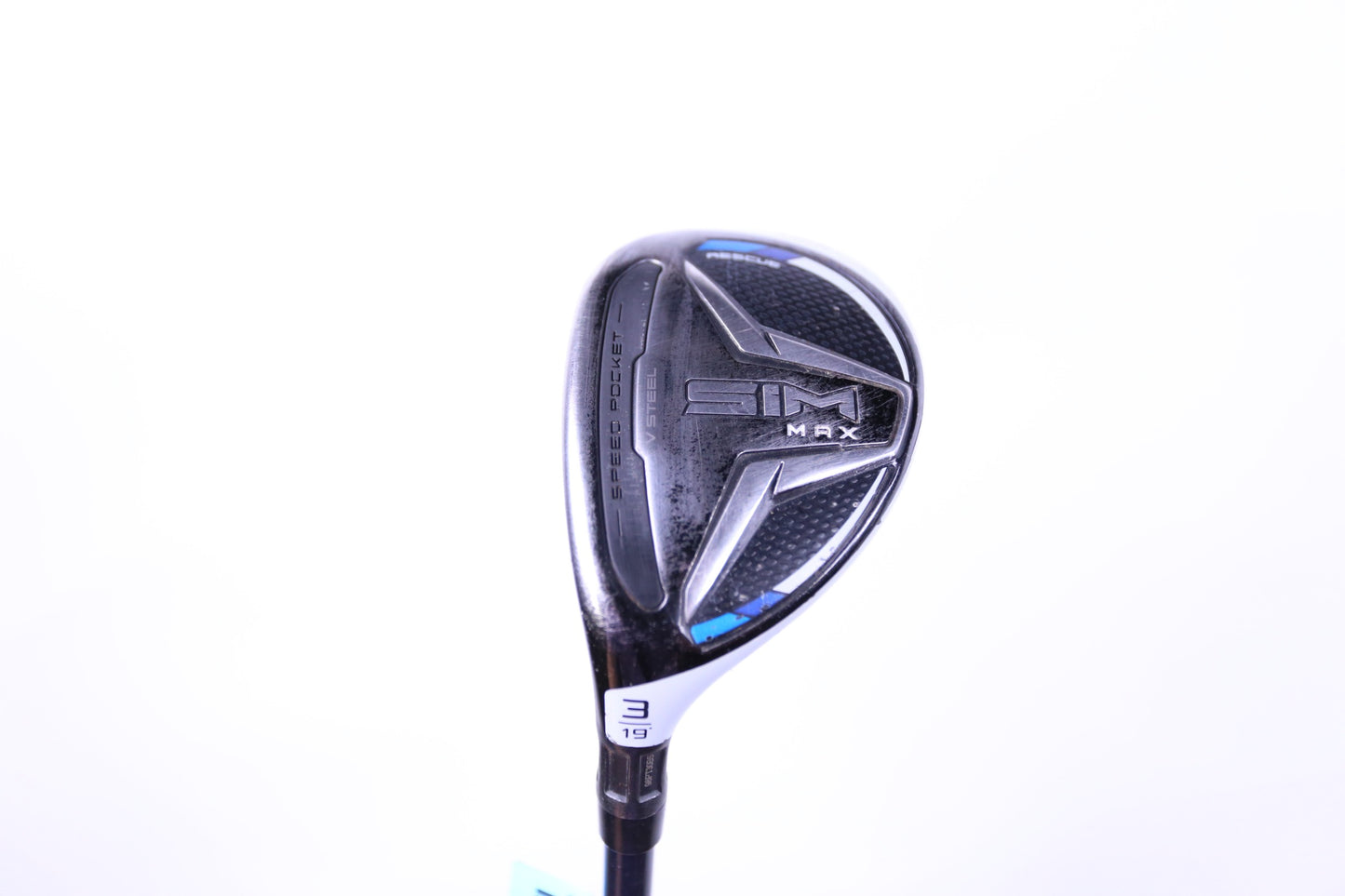 Used TaylorMade SIM MAX 3H Hybrid - Left-Handed - 19 Degrees - Stiff Flex-Next Round