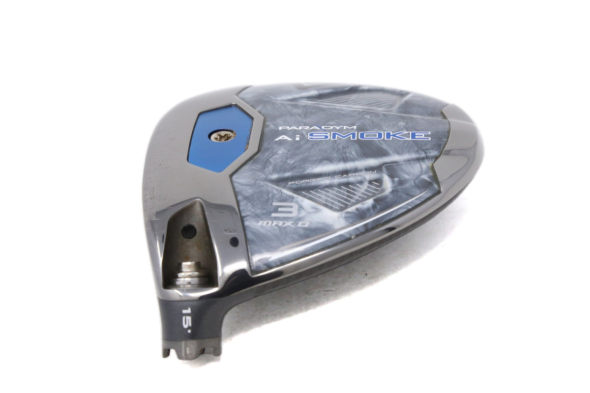 Used Callaway Paradym Ai Smoke MAX D 3-Wood - HEAD ONLY - Left-Handed - 15 Degrees-Next Round