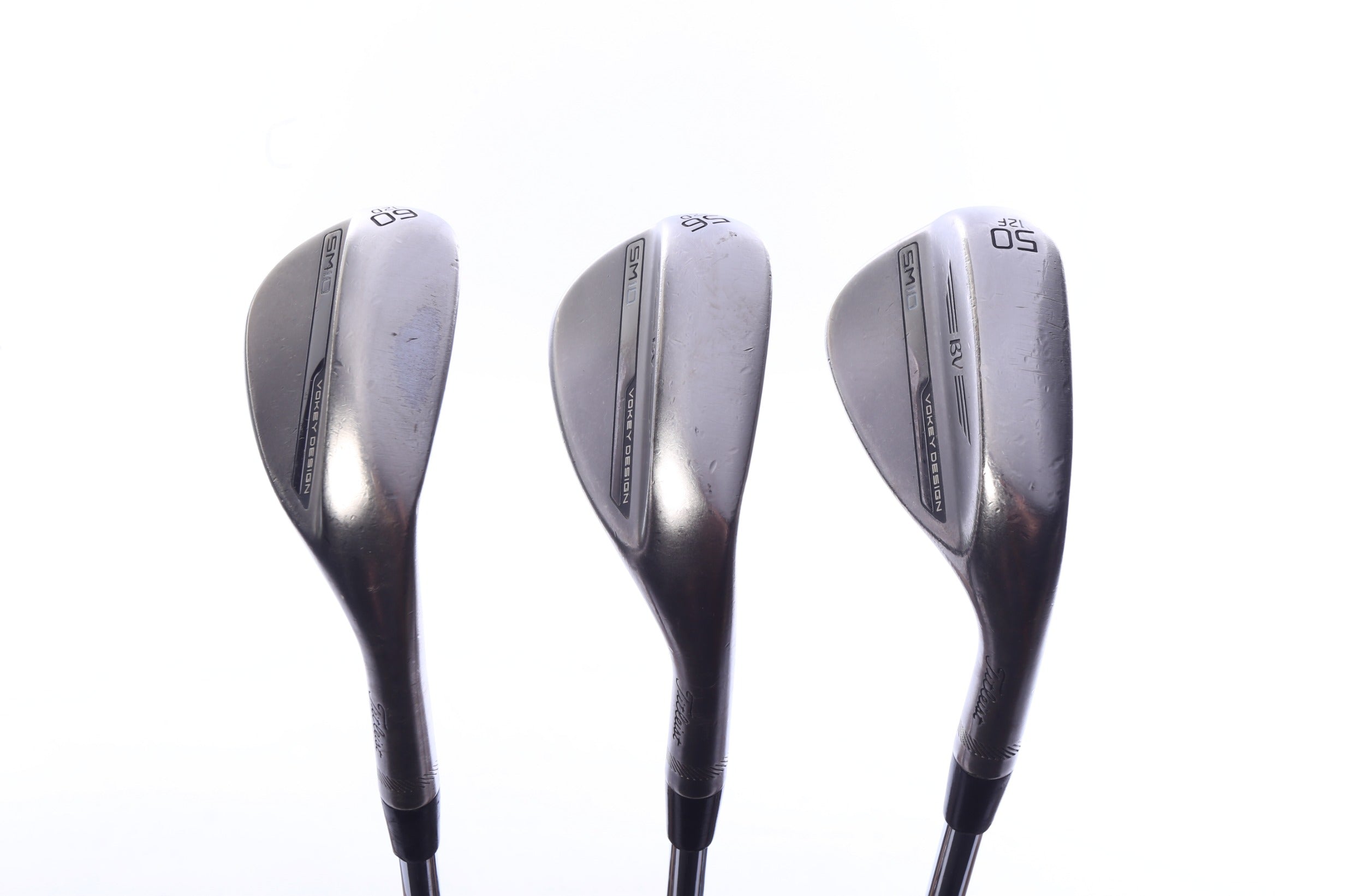 Used Titleist Vokey SM10 Nickel Wedge Set - Right-Handed - 50*, 56*, 60* - Stiff Flex