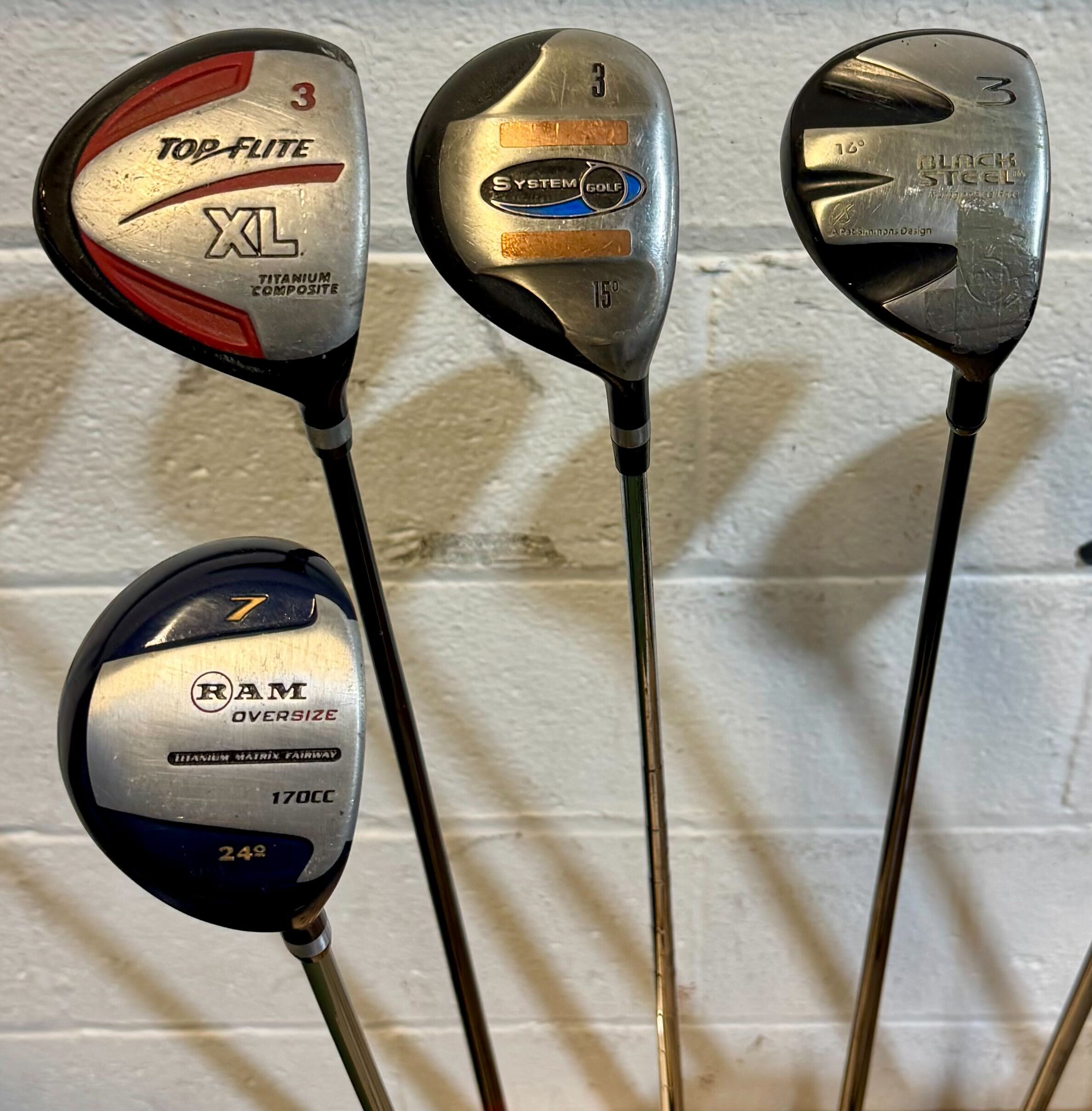 Wholesale Lot of 30 Golf Clubs - Assorted Fairway Woods