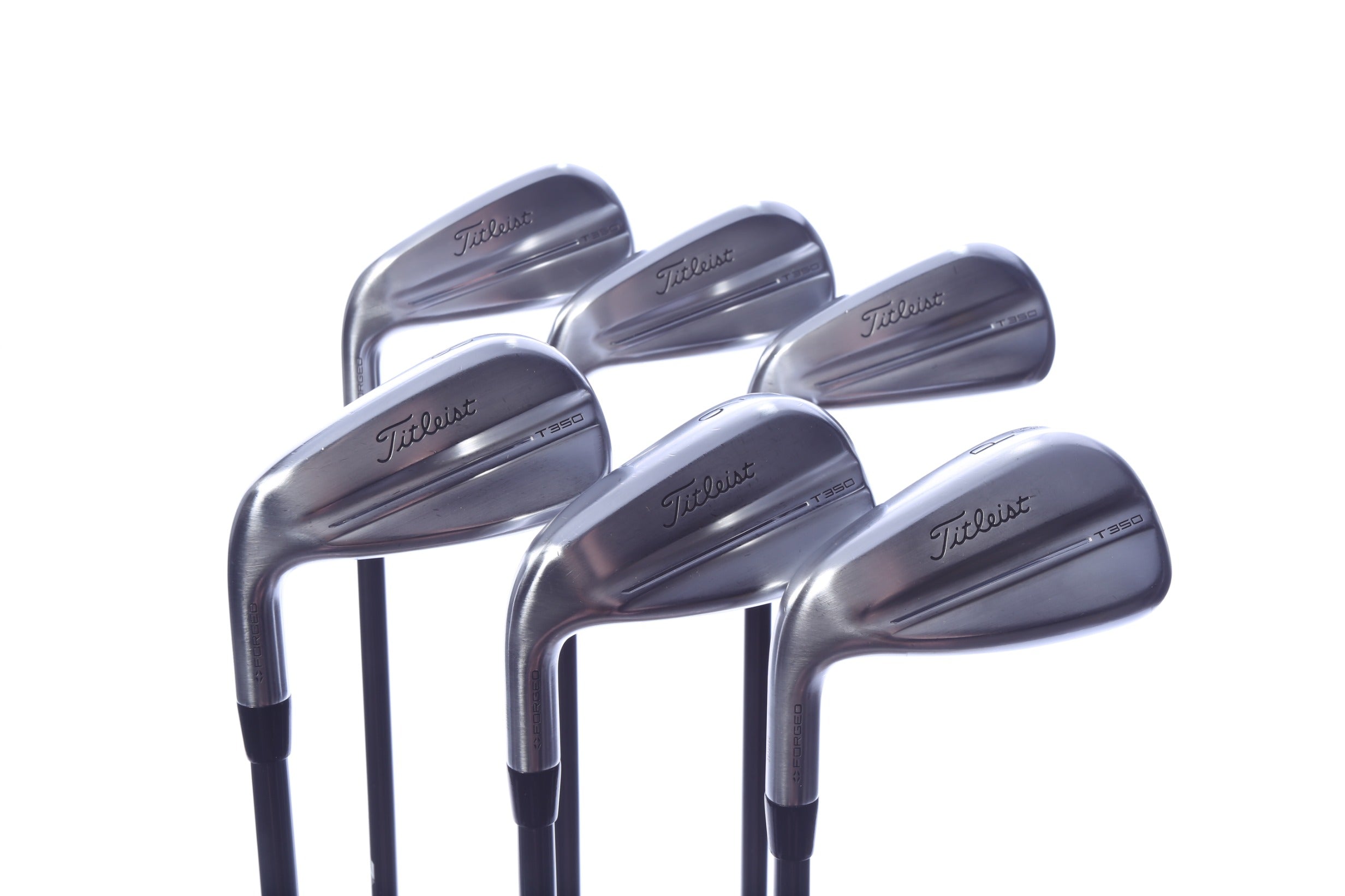 Used Titleist T350 Iron Set - Left-Handed - 5-PW - Seniors Flex