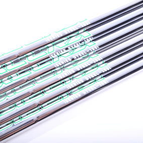 Used Accra Iseries Steel 105 Stiff Steel Iron Shaft Set 33.75"-36.25"-Next Round
