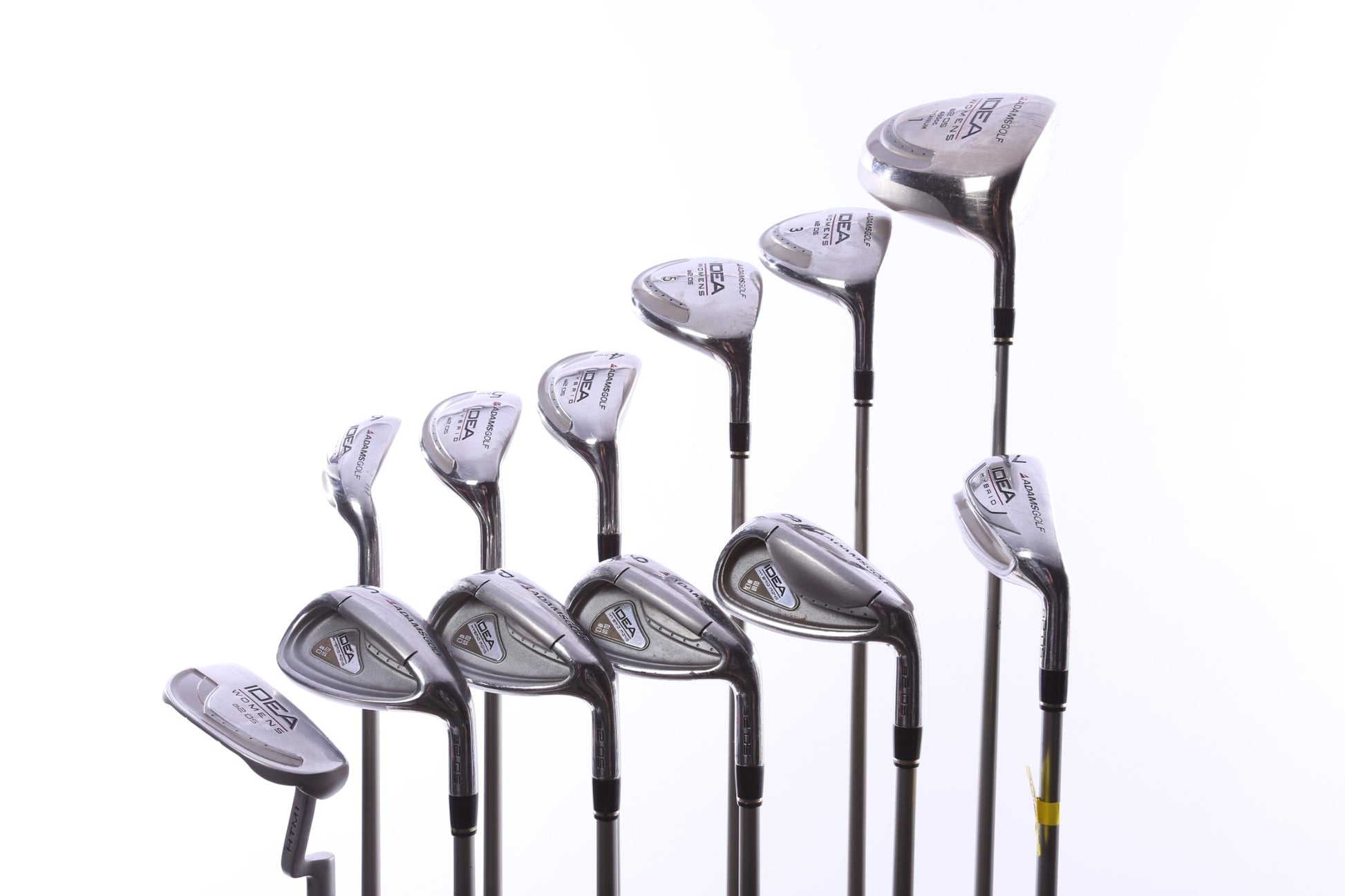 Used Adams Idea a2 OS Complete Set - Right-Handed - 1W, 3W, 5W, 4-7H, 8-PW, SW, Putter - Ladies Flex-Next Round