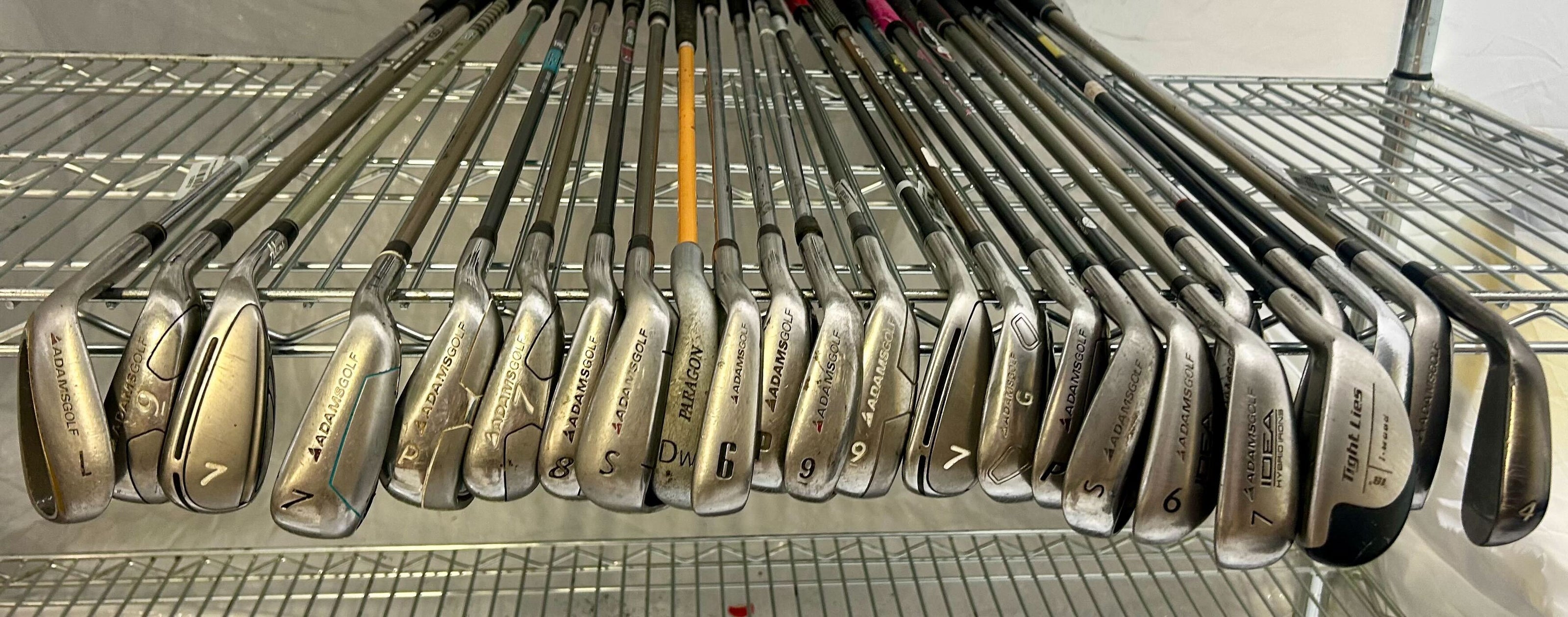 Wholesale Lot of 50 Golf Clubs - Right and Left-Handed Adams Assorted Irons-Next Round