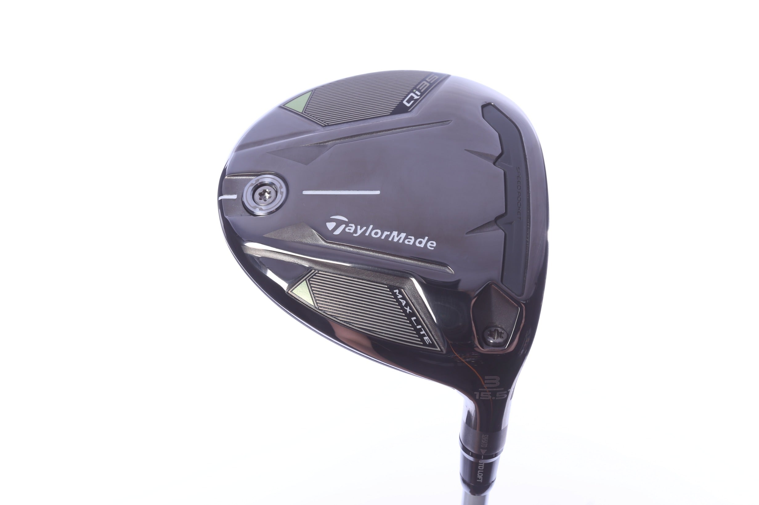 TaylorMade Qi35 MAX Lite 3-Wood - Right-Handed - 15.5 Degrees - Stiff Flex