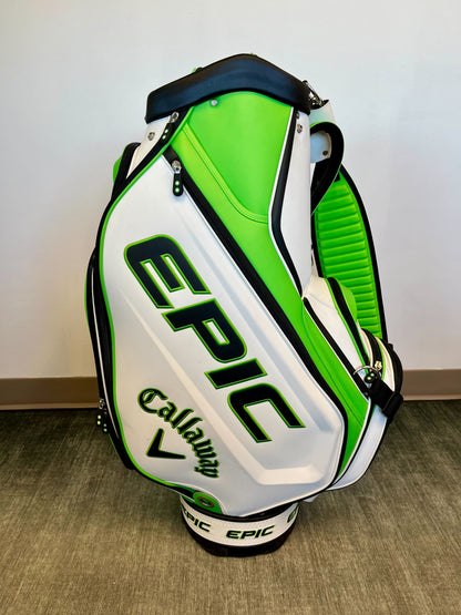 NEW Callaway Epic Staff Cart Bag 6 Dividers/8 pockets w/ Strap and Rain Cover-Next Round