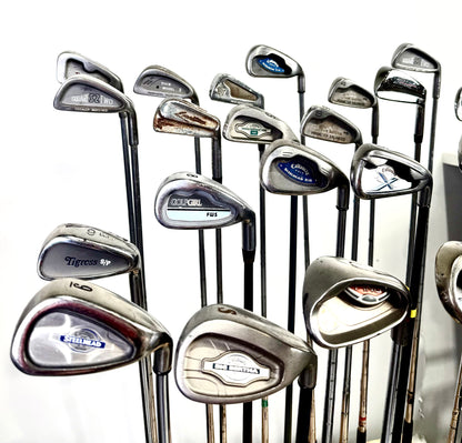 Wholesale Lot of 24 Golf Clubs - Right Handed - Assorted Irons and Wedges-Next Round
