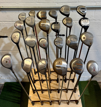 Wholesale Lot of 45 Golf Clubs - Assorted Fairway Woods - RH/LH - Mixed Flexes-Next Round