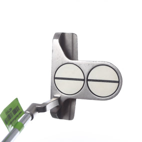 Used Odyssey White Ice 2-Ball Blade Lined Putter - Right-Handed - 35 in - Mallet-Next Round