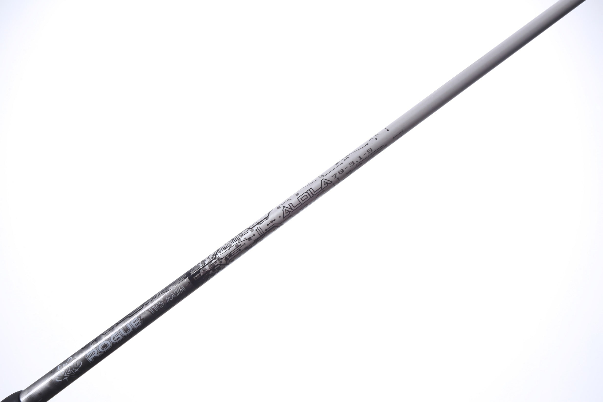 Used Aldila Rogue Silver 110 M.S.I. Driver Shaft Stiff Flex Graphite - 42 in - TaylorMade M Adapter-Next Round