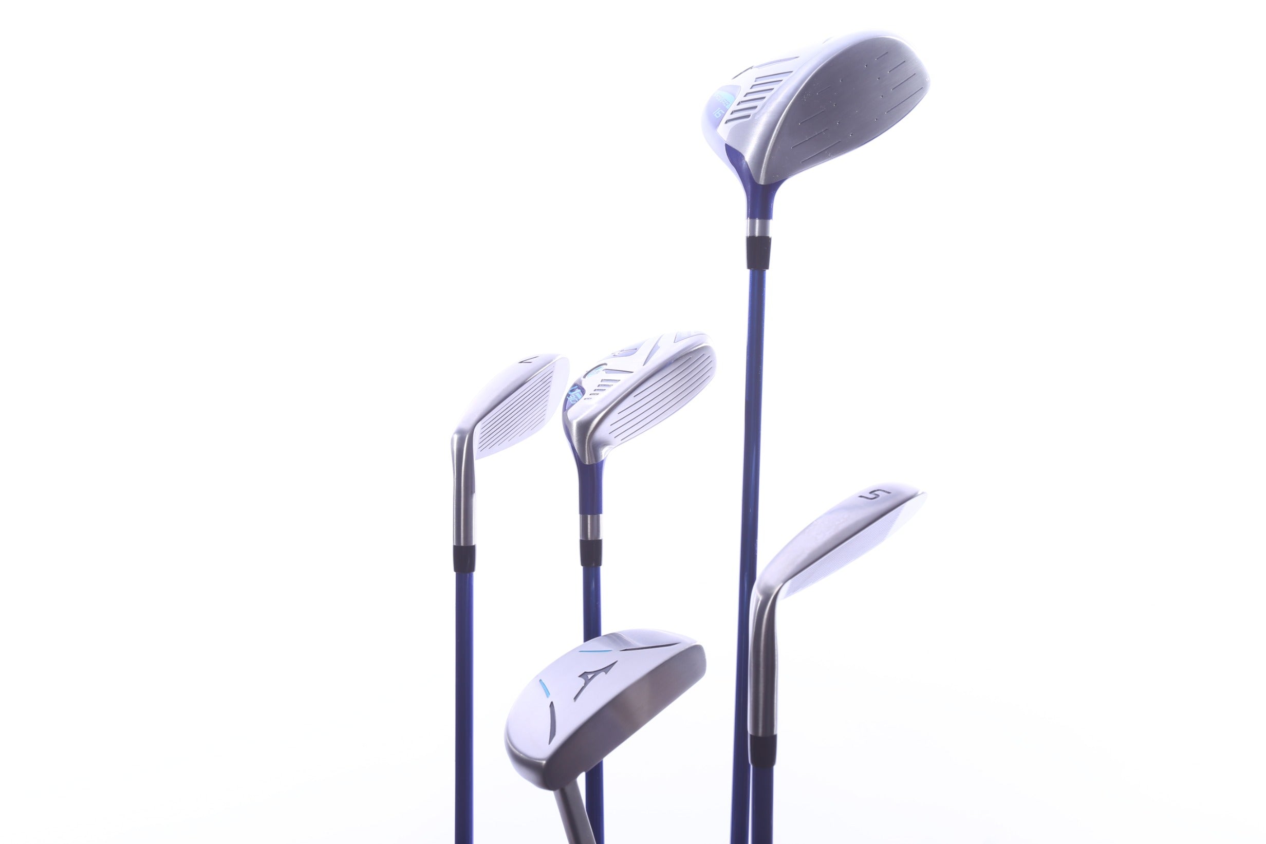 Used Mizuno JM01 120 5-Piece Junior Kids Set - Right-Handed - Driver, HY, 7i, SW, Putter - Junior Flex
