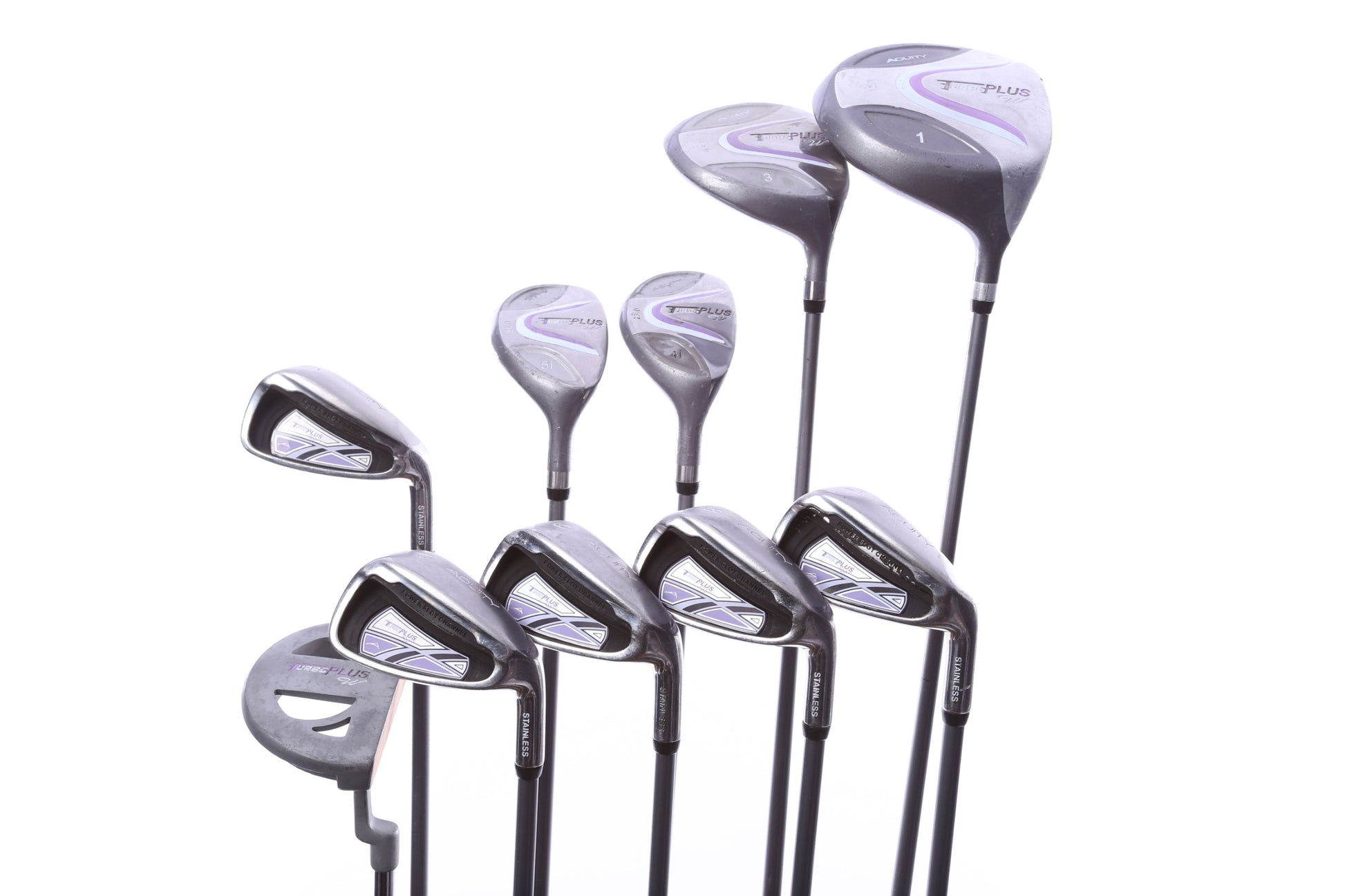 Used Acuity Turbo Plus Complete Set - Right-Handed - 1W, 3W, 4H, 5H, 6-PW, Putter - Ladies Flex-Next Round