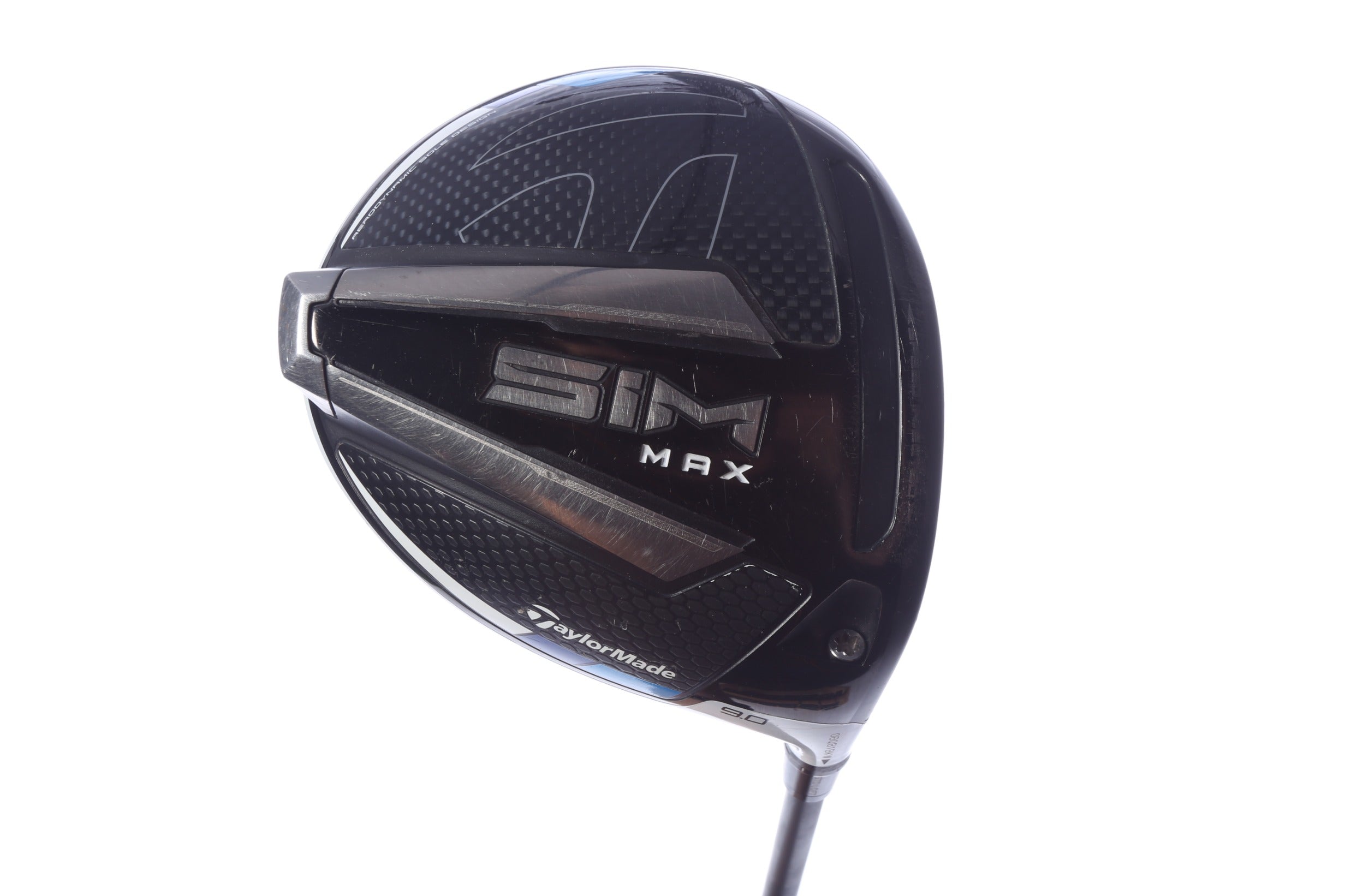 Used TaylorMade SIM MAX Driver - 9 Degrees - Stiff Flex Mitsubishi Kai'li - Right-Handed