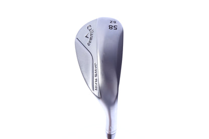 Used Callaway JAWS Raw Chrome Lob Wedge - Right-Handed - 58 Degrees - Wedge Flex