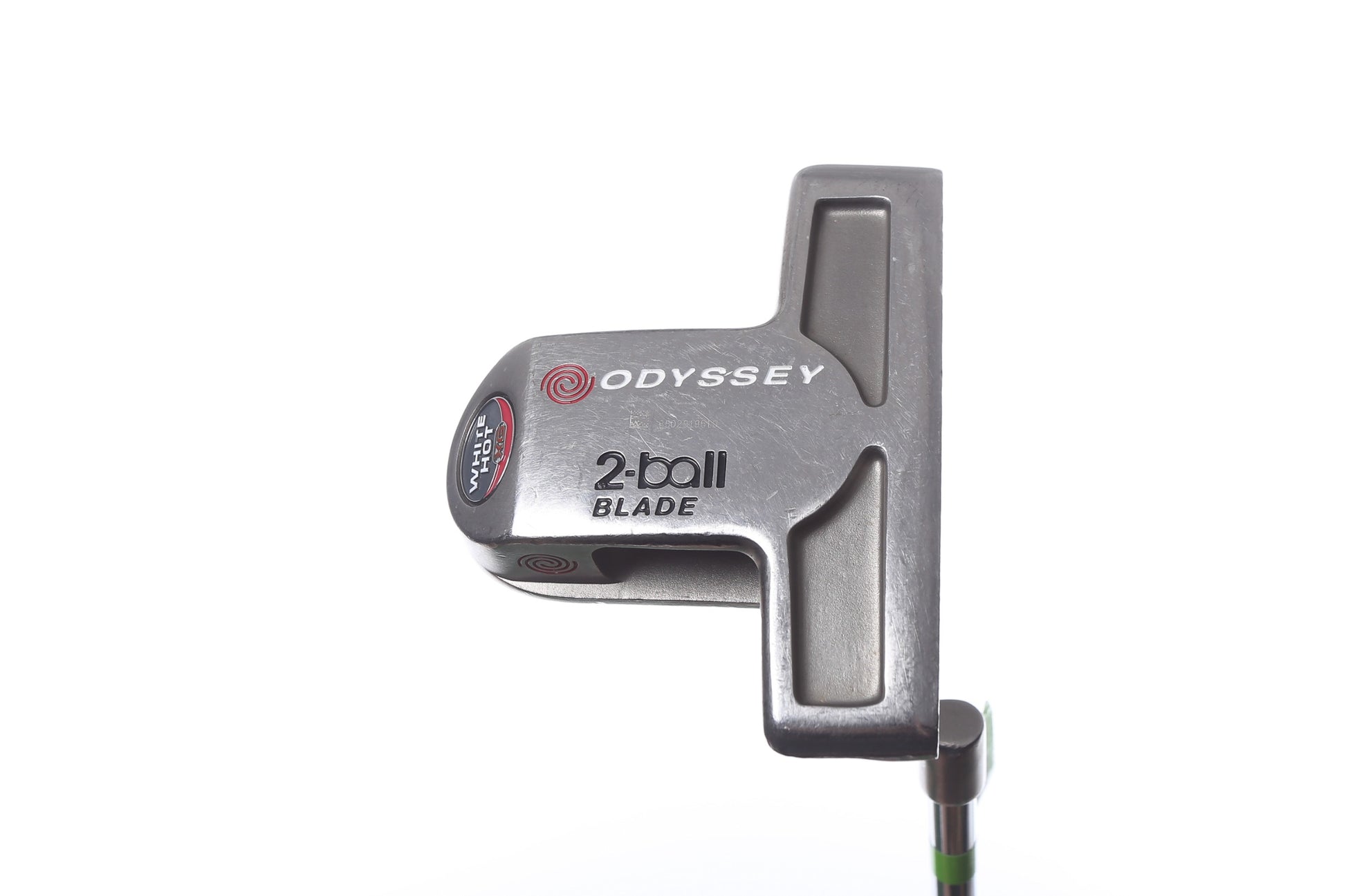 Used Odyssey White Ice 2-Ball Blade Lined Putter - Right-Handed - 35 in - Mallet-Next Round