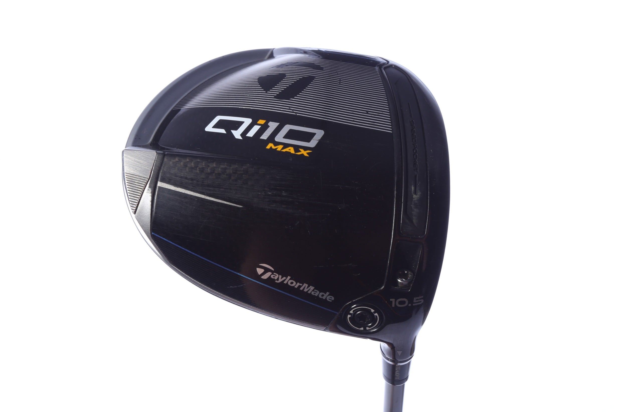 Used TaylorMade Qi10 MAX Driver - 10.5 Degrees - Regular Flex Fujikura SPEEDER NX TCS - Right-Handed