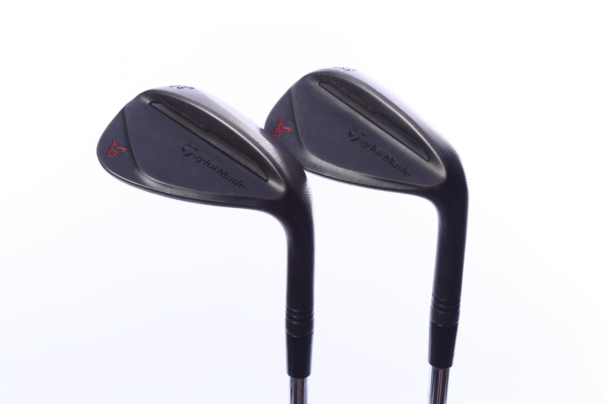 Used TaylorMade Milled Grind 2 Black Wedge Set - Right-Handed - 52*, 56* - Stiff Flex