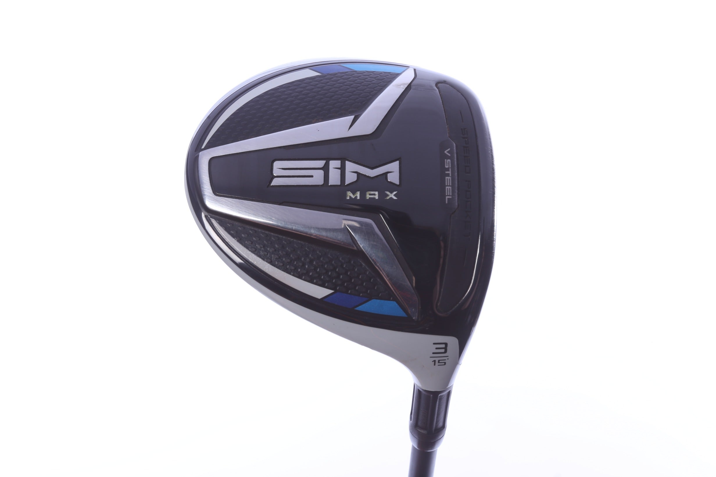Used TaylorMade SIM MAX 3-Wood - Right-Handed - 15 Degrees - Extra Stiff Flex