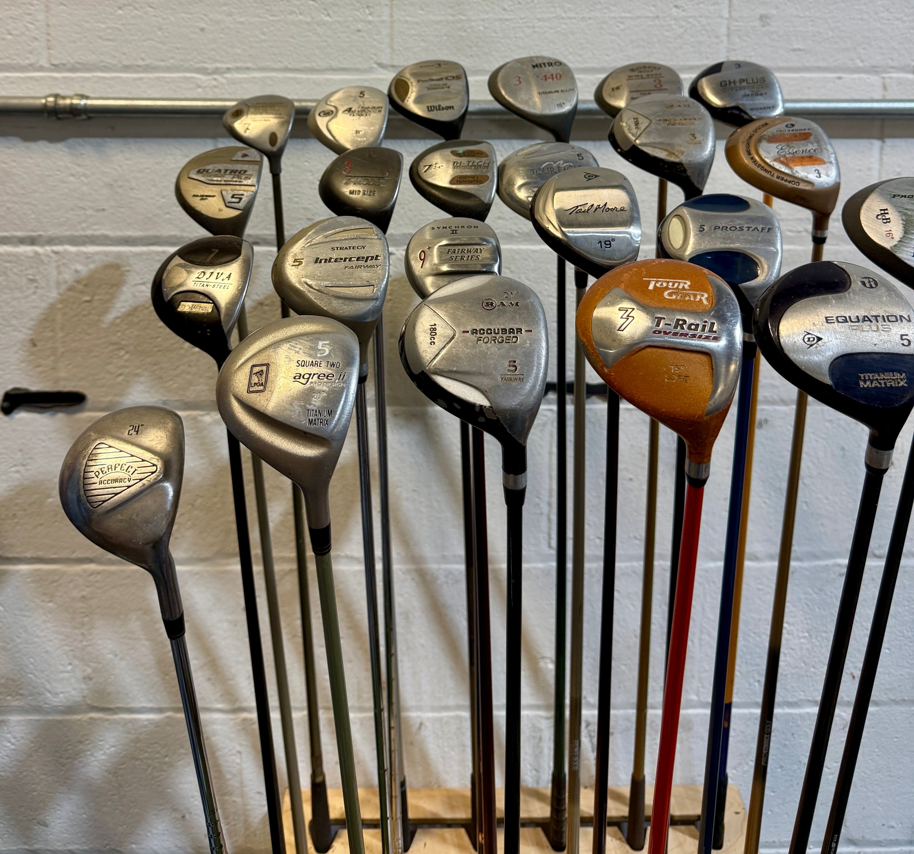 Wholesale Lot of 40 Golf Clubs - Assorted Fairway Woods - RH/LH - Mixed Flexes-Next Round