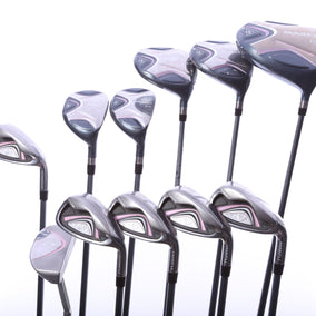 Used MaxFli Black Max Complete Set - Right-Handed - 1W, 3W, 5W, 4H, 5H, 6-PW, Putter - Ladies Flex-Next Round
