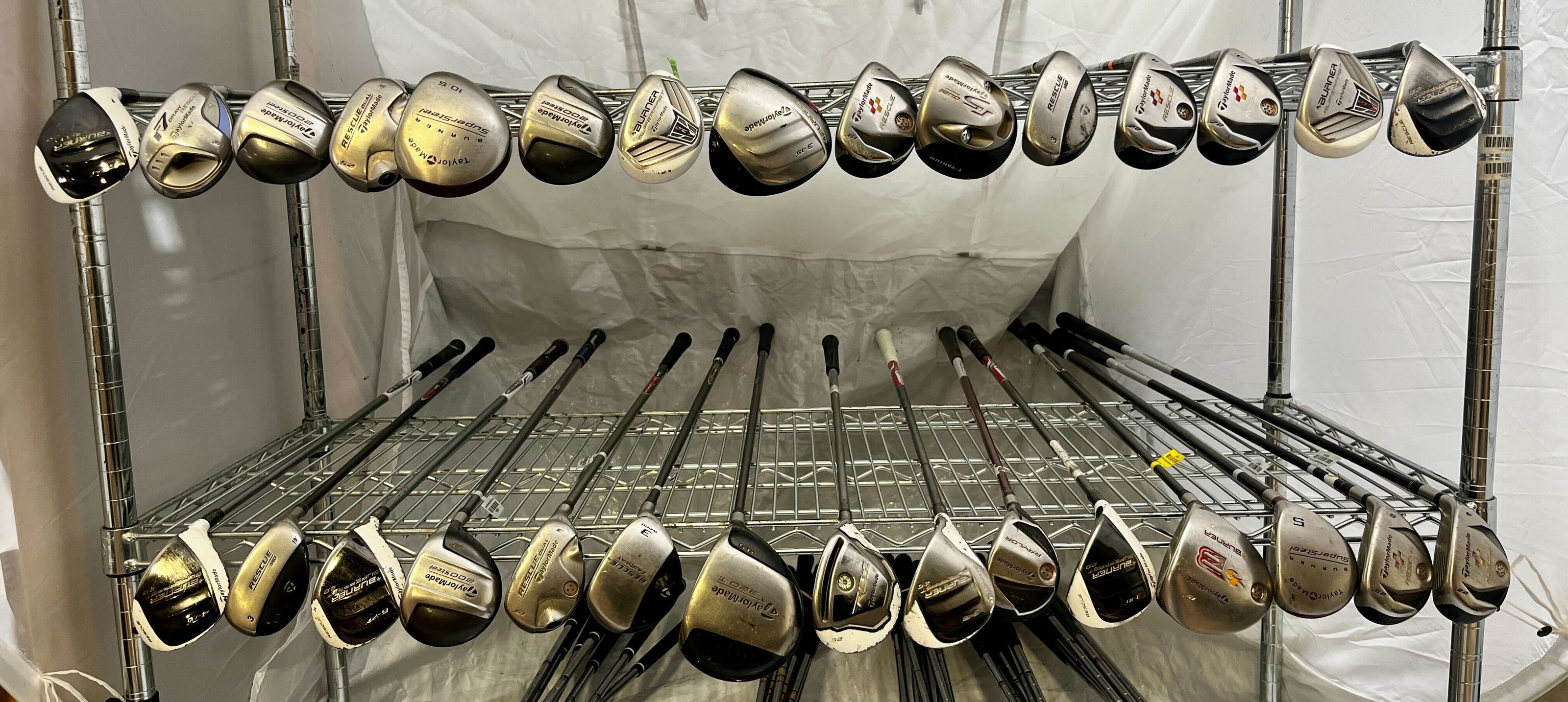 Wholesale Lot of 30 Golf Clubs - Taylormade Fairway & Hybrids-Next Round