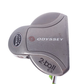 Used Odyssey White Steel 2-Ball Center Shaft Putter - Right-Handed - 35 in - Mallet-Next Round